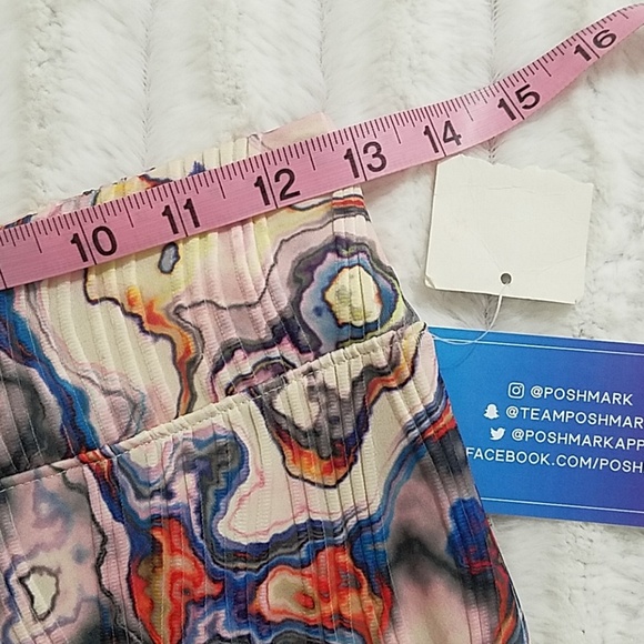 LEITH  abstract print textured tube skirt NWT size Small - Picture 4 of 7